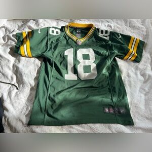 NFL Nike Players On Field Green Bay Packers  Cobb 18 jersey. Size L (14/16)
